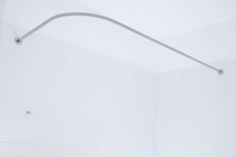 Карниз для ванной "усиленный 20" Vela Delta 160x70 Г-образный, угловой Goodhomeshop