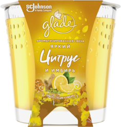 Свеча Glade Automatic ароматизированная Яркий цитрус и имбирь 129 г