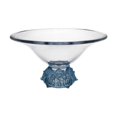 Фруктовница Crystalite Bohemia Frost голубая 35см