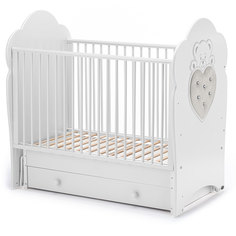 Кроватка Nuovita Fortuna Swing маятник поперечный bianco белый