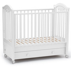 Кроватка Nuovita Lusso Swing маятник продольный bianco белый