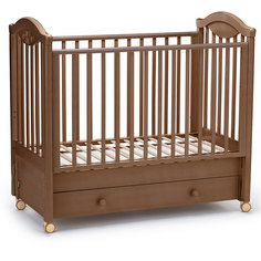 Кроватка Nuovita Lusso Swing маятник продольный noce scuro тёмный орех