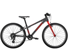 Trek Велосипед Подростковые Wahoo 24, год 2021 , цвет Серебристый, Красный