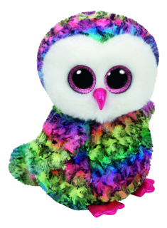 Мягкая игрушка TY Разноцветный совенок Owen Beanie Boos 33 см