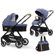 Коляска 2 в 1 Esspero Traveler с сумкой - Denim