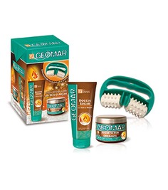 Подарочный набор Geomar гель для душа 200 мл + скраб 300 мл + массажер