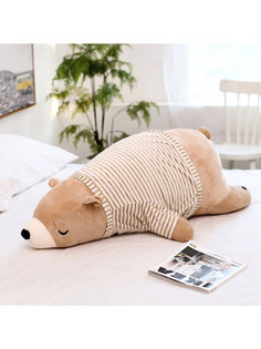 Мягкая игрушка Multi-Shops "Мишка в кофточке" бурая, бежевая 091020192