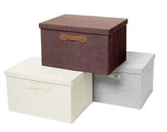 Коробка текстильная с крышкой No Brand