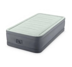надувная кровать intex premaire elevated airbed (twin), 99х191х46 см, с насосом