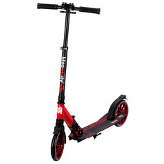 Самокат городской MegaCity ALFA, черно-красный