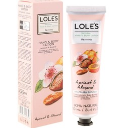 Лосьон для рук и тела Loles Natural с маслами миндаля и абрикосовой косточки 100 г