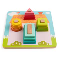 Развивающая игра ANDREU Toys Пазл-вкладыш Гео Хаус