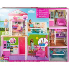 Barbie Игровой набор дом+куклы +аксессуары GLH56