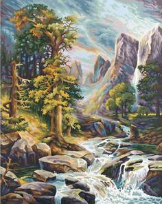 Картина по номерам Schipper "Горный ручей", 40x50
