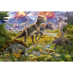 Пазл "Встреча динозавров" (500 деталей) Educa