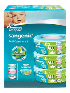 Кассеты для накопителя подгузников Tommee Tippee Sangenic 3 шт.