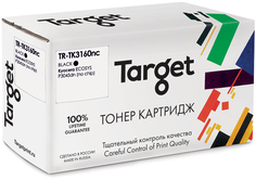 Картридж для лазерного принтера Target TK3160nc без чипа, черный, совместимый