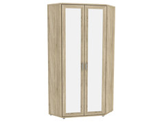 Распашной шкаф угловой с зеркалами Леруа 533.02 Дуб Сонома Уют сервис