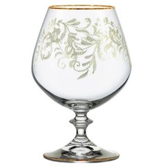 Бокалы для бренди 400 мл 6 шт Crystalex CZ s.r.o. "Анжела Золотые веточки 436091" 007222