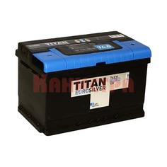 Аккумулятор легковой "TITAN" EURO 74А/ч о/п (низкая) (74.0)