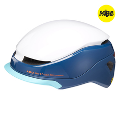 Шлем с Mips для велосипеда и гироскутера KED Mitro UE-1 White Blue M