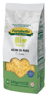 Макаронное изделие Паста Зернышки перца органическая "Farabella", без глютена, Италия 340г