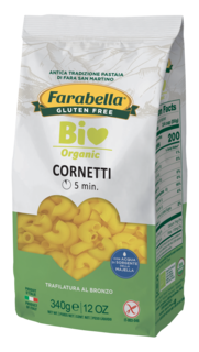 Макаронное изделие Паста Рожки органическая "Farabella", без глютена, Италия, 340 г.