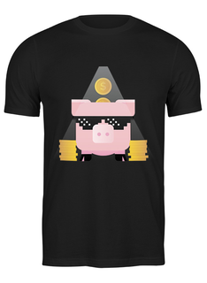 Футболка мужская Printio Свинья - копилка 2546142 черная L