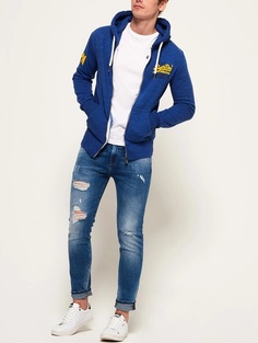 Толстовка мужская Superdry m20025tr-vv6 синяя XS