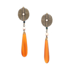Серьги из бижутерного сплава с рогом Nature Bijoux NB20.1-12-74611