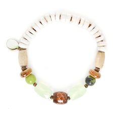 Браслет из бижутерного сплава с жадеитом р.18,5 Nature Bijoux NB20.2-13-33021