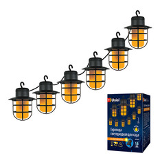 Гирлянда на солнечной батарее садовая ФОНАРИКИ (LANTERNS), 1,8 м Uniel