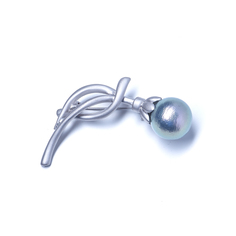 Брошь из бижутерного сплава с искусственным жемчугом Moon Paris MC-20.02-002