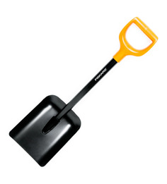 Лопата совковая, лопата снеговая Fiskars Solid укороченная 77 см сталь