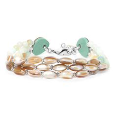 Браслет из бижутерного сплава с амазонитом р.20 Nature Bijoux NB20.2-13-33030