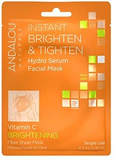 Маска-сыворотка Andalou Naturals, для лица осветляющая «Куркума и витамин С»