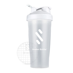 Шейкер ShakerBottle С03, 600 мл, цвет: прозрачный стакан, белая крышка