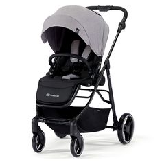 Коляска Kinderkraft прогулочная Vesto Grey KSVEST00GRY0000