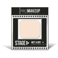 Стойкая крем-пудра 2 в 1 PROMAKEUP STAGE "WET & DRY" S10 Слоновая кость, нейтральный