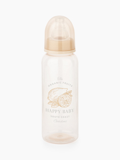 Бутылочка Happy Baby с 2 силиконовыми сосками 250 мл., beige