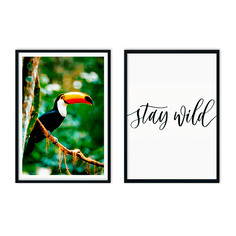 Набор постеров Джунгли №4 - 40х60 см - 2 шт. Дом Корлеоне