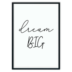 Постер в рамке Dream big - 30х40 см Дом Корлеоне