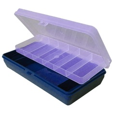 Коробка Тривол ТИП-5 темн/син. 210х110х50мм, двухъярусная c микролифтом, крышка прозрач