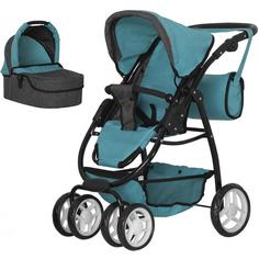 Коляска для кукол Carrello Avanti 2 в 1 Middle Blue