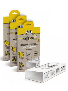 Комплект Клеевая ловушка для грызунов «Домик» Nadzor 2 шт./уп х 3 уп.