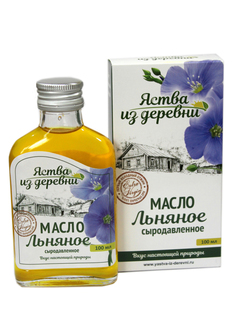 Масло льняное Явства из деревни Алтай сыродавленное 100 мл/1036