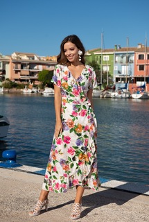 Платье женское Indiano Natural 21NI-367/1V белое XL