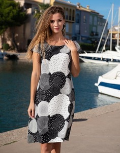 Платье женское Indiano Natural 21NI-335/2V черное 2XL