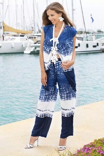 Брюки женские Indiano Natural 2621 N-5V синие L