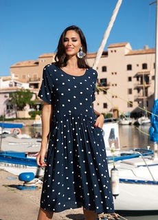 Платье женское Indiano Natural 21NI-331V синее L